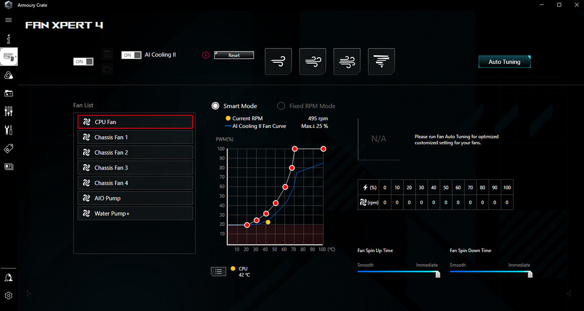 AI Cooling II interface