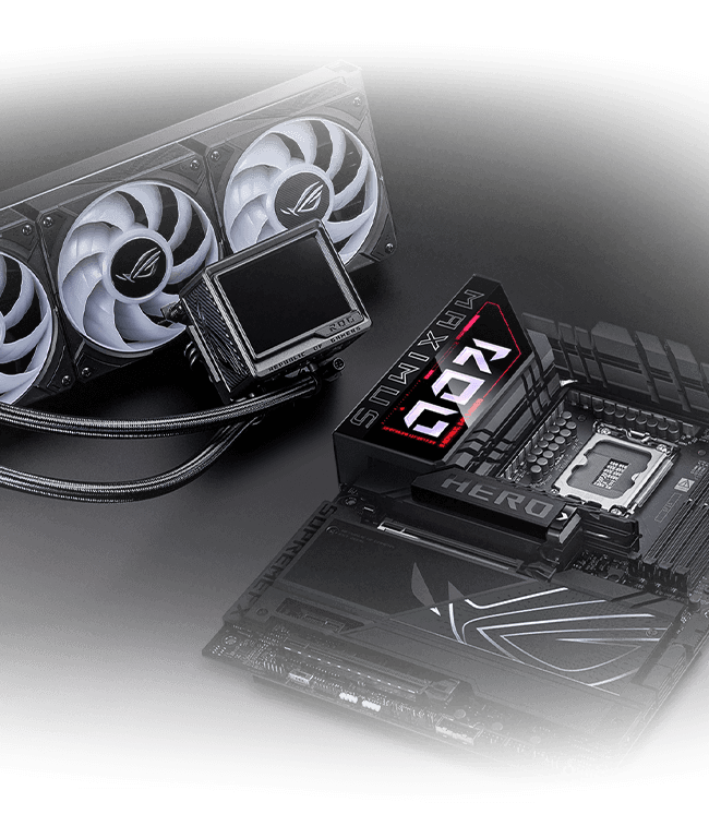 The ROG Maximus Z890 Hero & ROG Ryujin III 360 ARGB Extreme