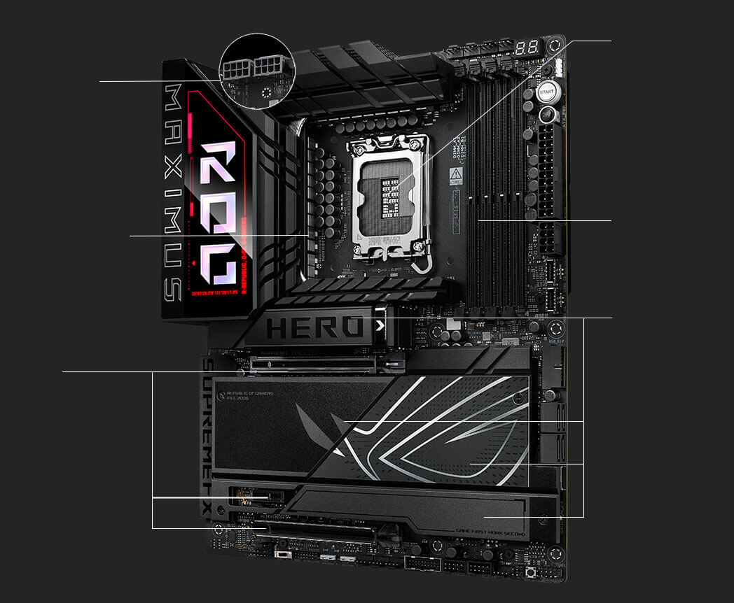 Performance specs of the ROG Maximus Z890 Hero