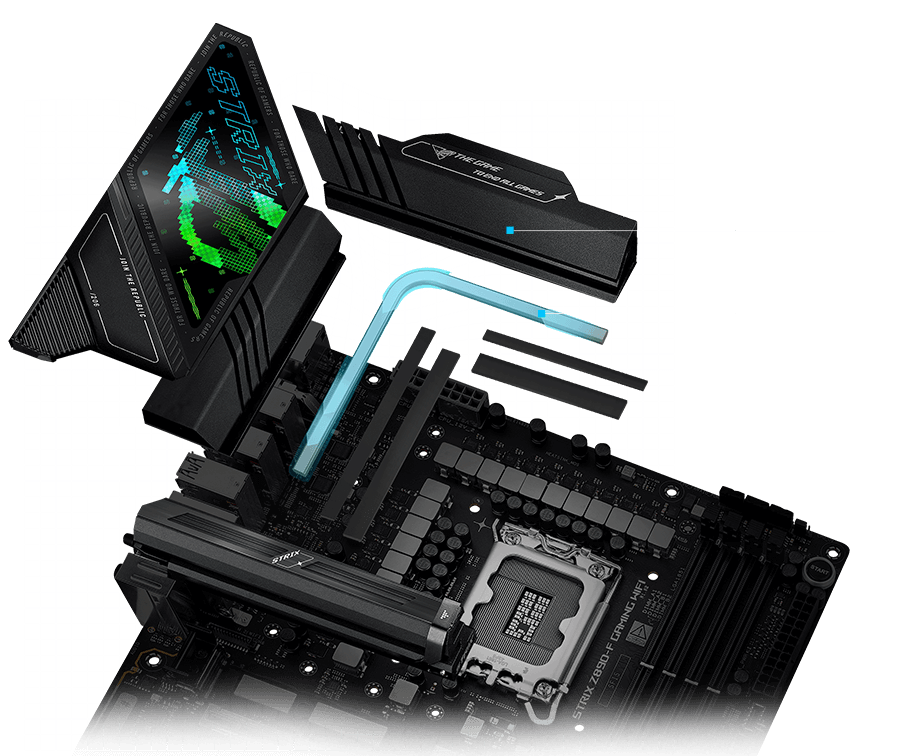 Strix Z890-F VRM cooling design layout