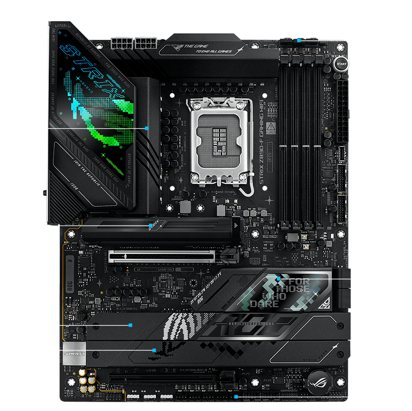 Strix Z890-F cooling specifications