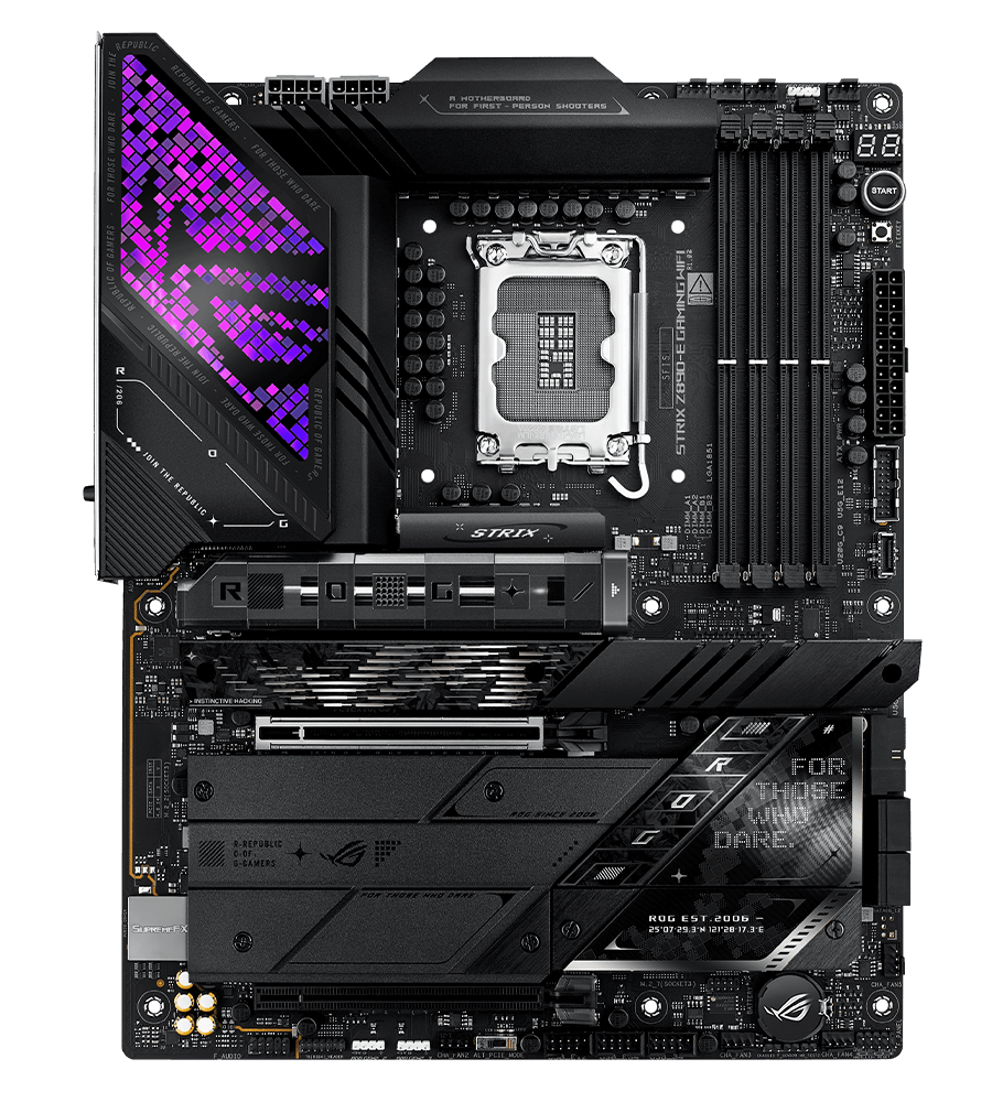 Emplacement des connecteurs de ventilateur de la Strix Z890-E