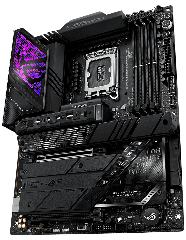 La ROG Strix Z890-E est prête à être lancée à la vitesse de la lumière.