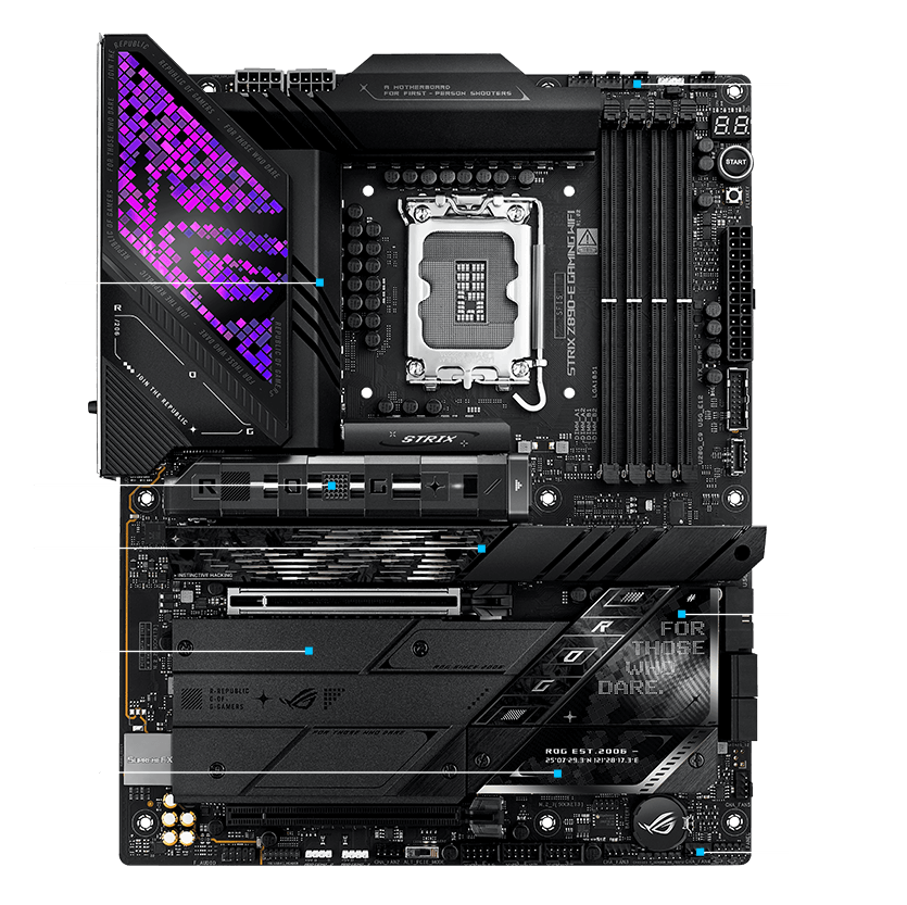 Strix Z890-E refroidissement ultime caractéristiques