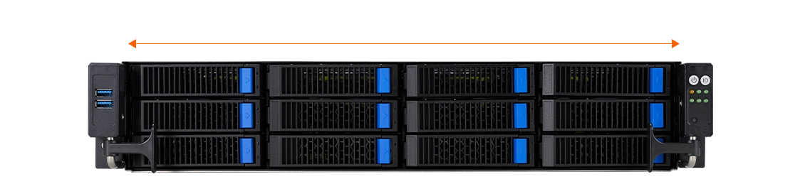 4 NVMe configuration on front panel