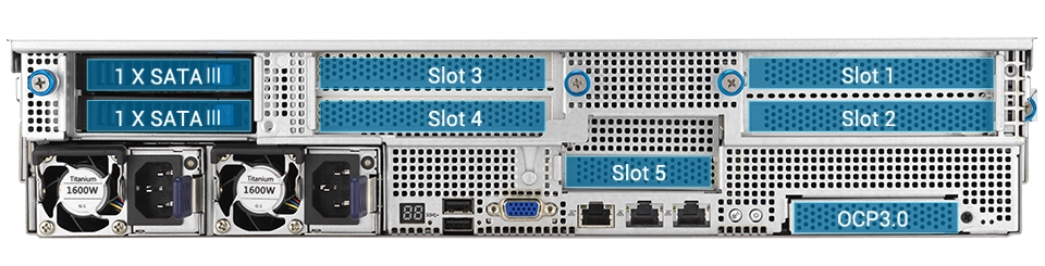 12 NVMe configuration on rear panel