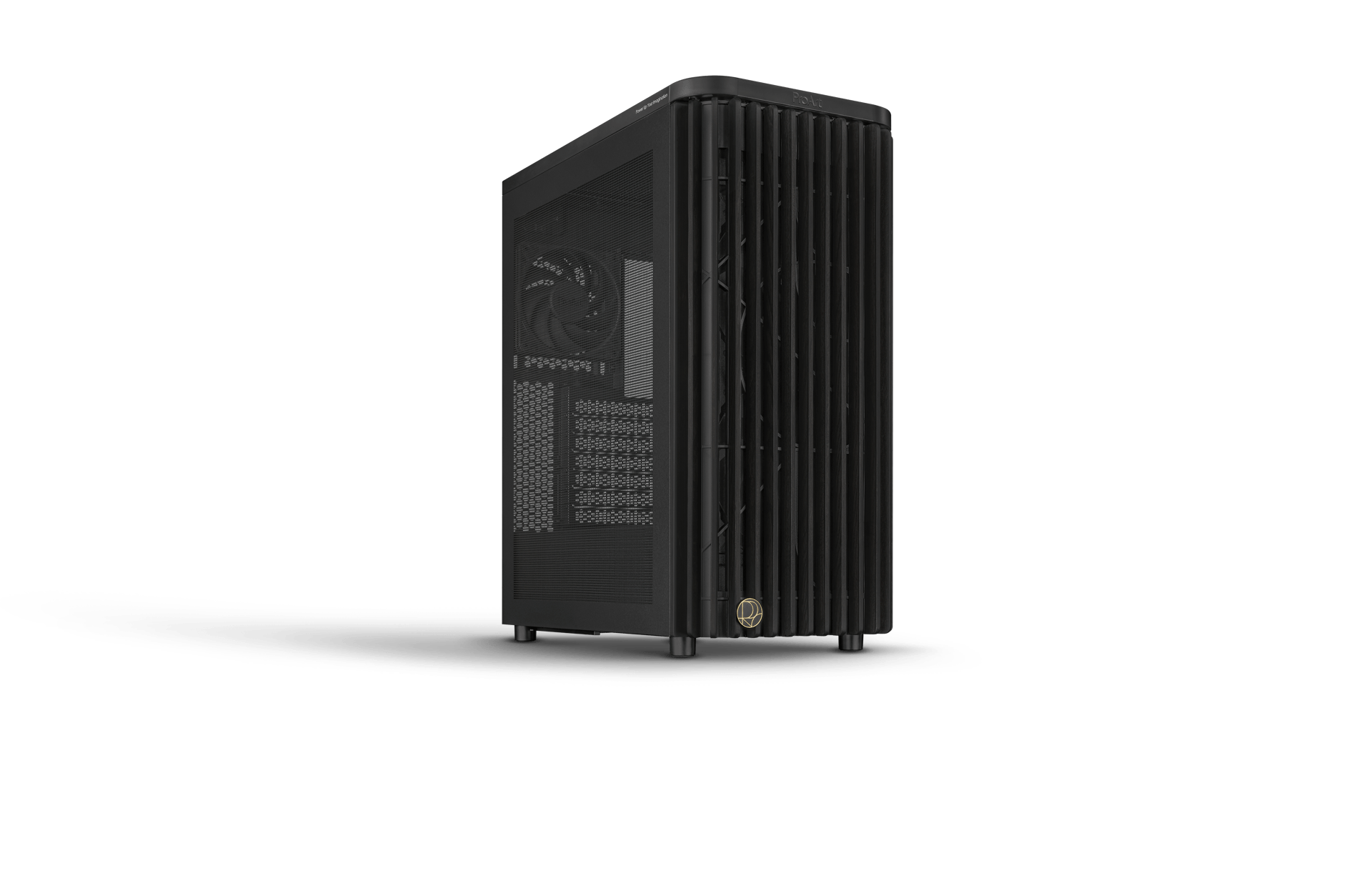 side view of ProArt PA401 Wood Edition case