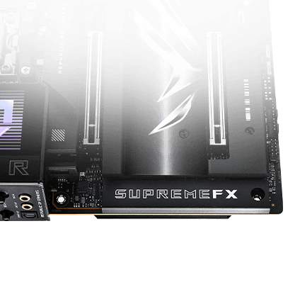 La ROG Crosshair X870E Hero comprend l'audio Gaming