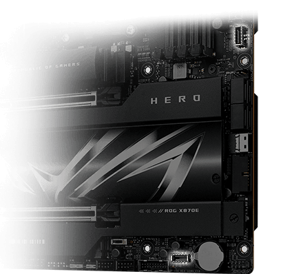 Two USB 20Gbps USB Type-C® Panel Connectors on ROG Crosshair X870E Hero