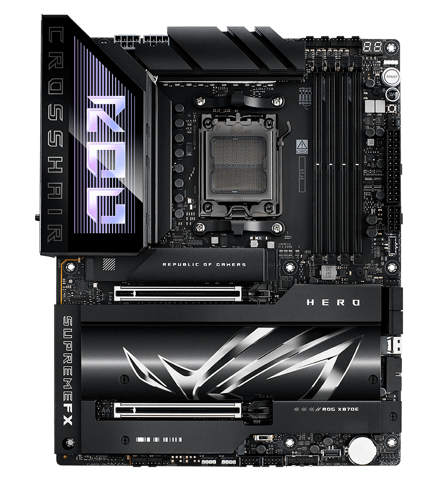 The thermal management on the ROG CROSSHAIR X870E HERO