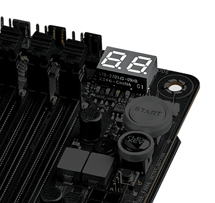 Q-CODE on ROG Crosshair X870E Hero