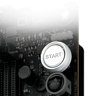 Start button on ROG Crosshair X870E Hero