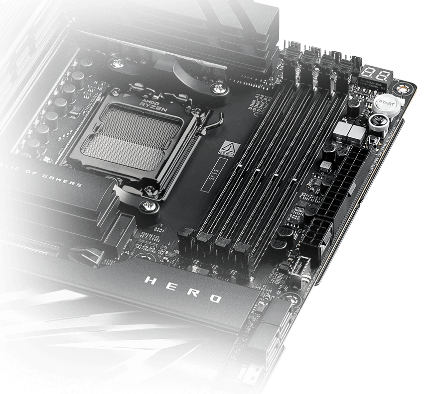 The ROG Crosshair X870 Hero supports NitroPath DRAM Technology