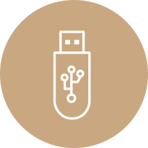 Logo d'une clé USB