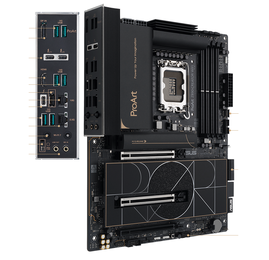 ProArt Z890-Creator WiFi motherboard connectivity features