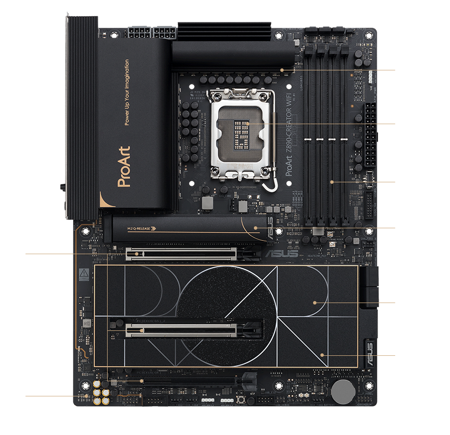 ProArt Z890-Creator WiFi motherboard performance features