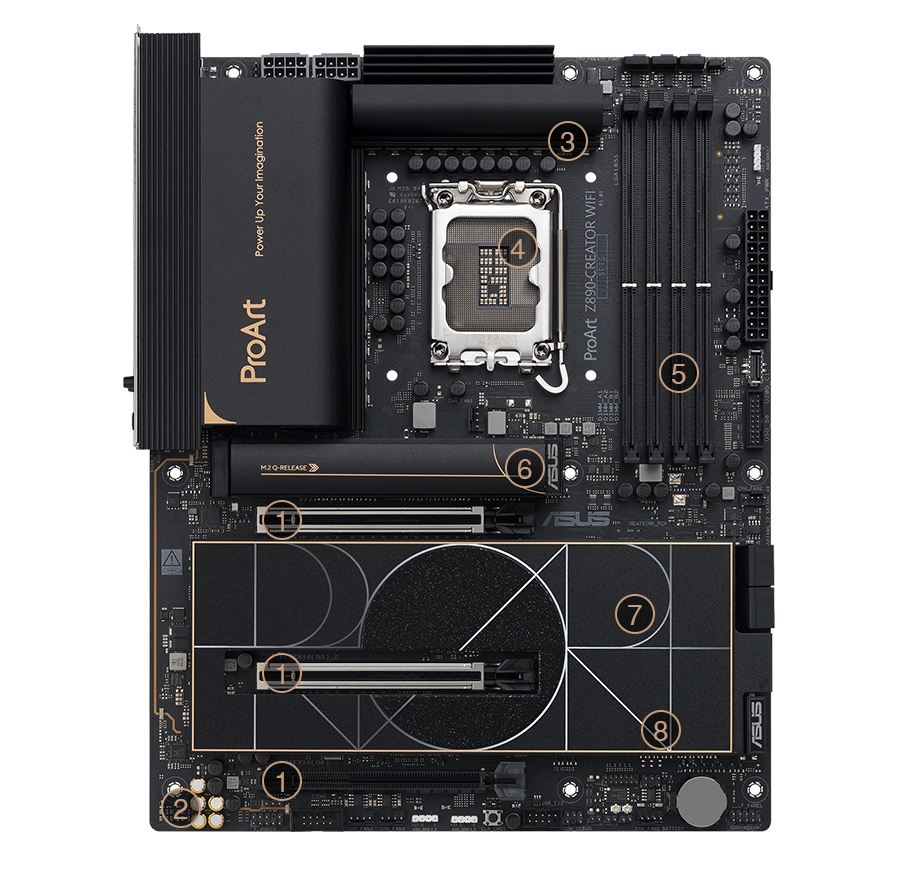 ProArt Z890-Creator WiFi motherboard performance features