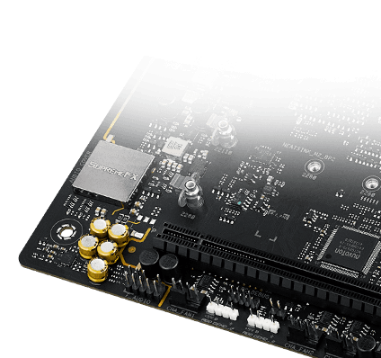 The Strix X870-F motherboard features SupremeFX audio.