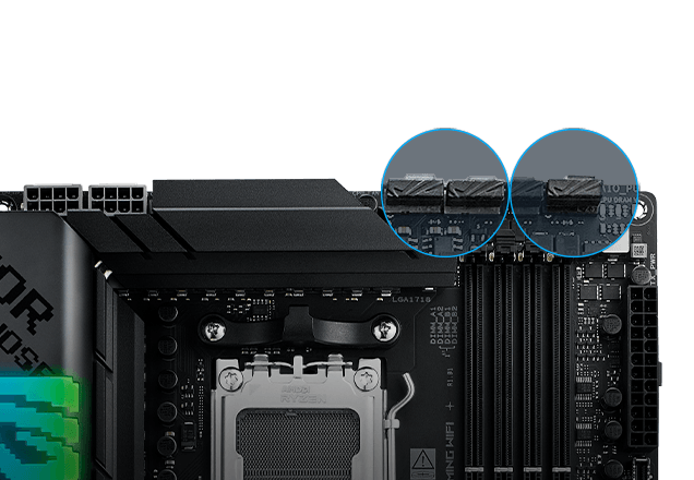 Strix X870-F fan header locations