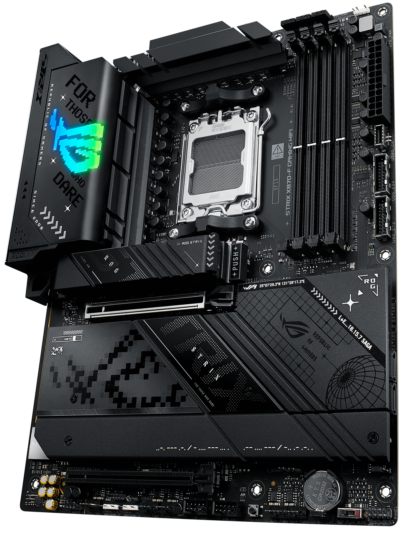 ROG Strix X870-F 已准备好进入光速。