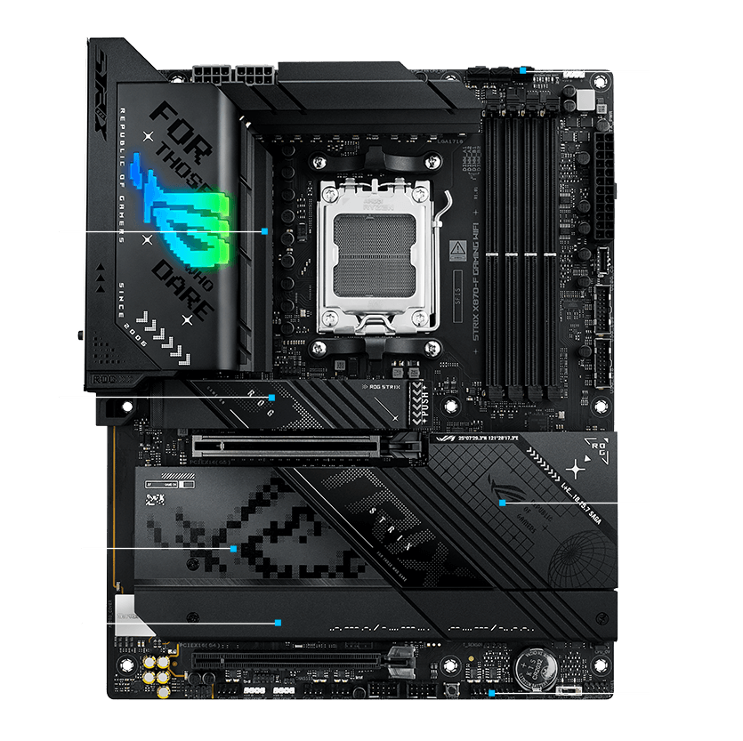 Strix X870-F cooling specifications