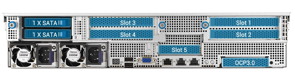 12 NVMe configuration on rear panel