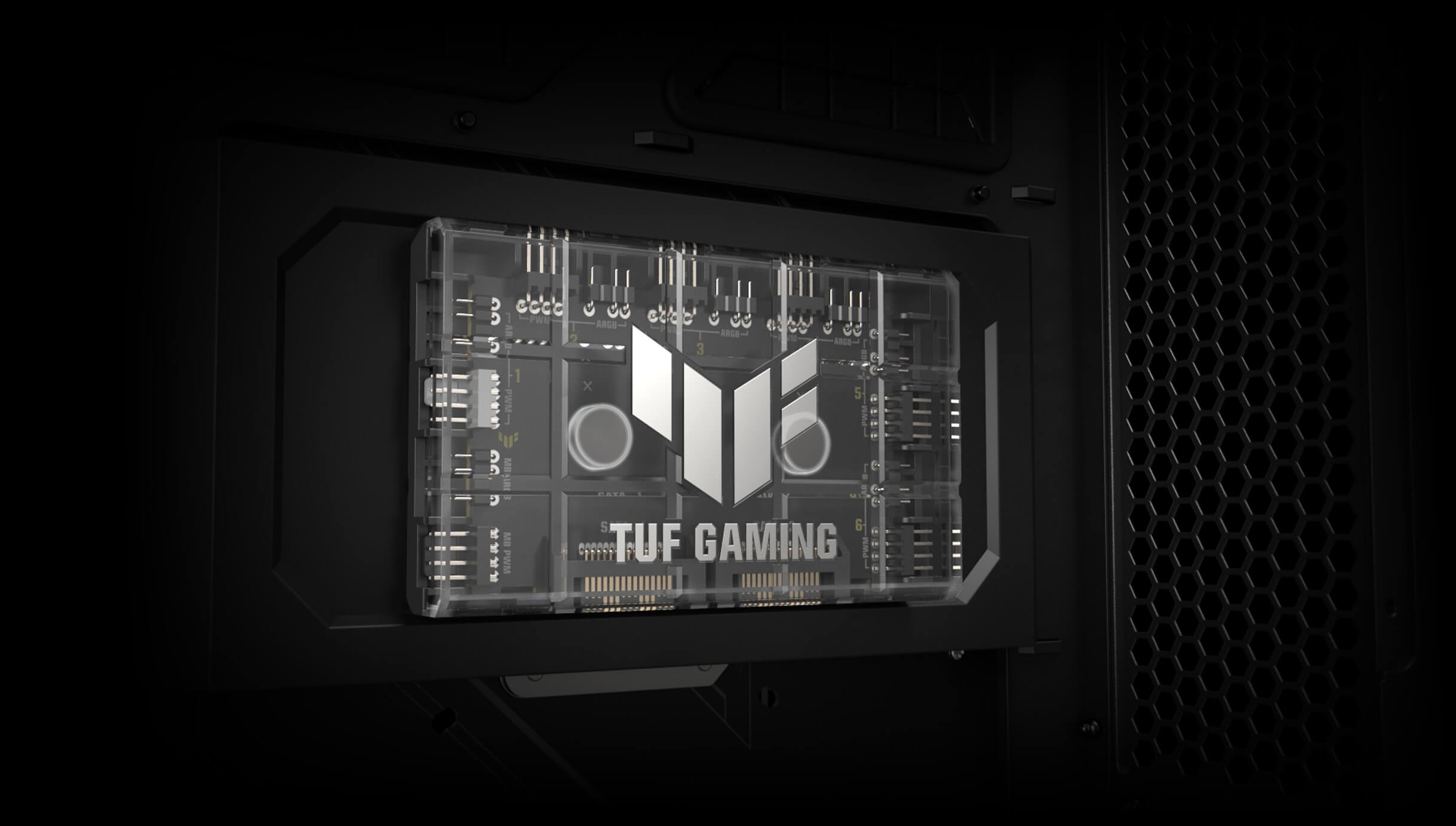 TUF Gaming ARGB PWM Fan Hub magnetische Befestigung