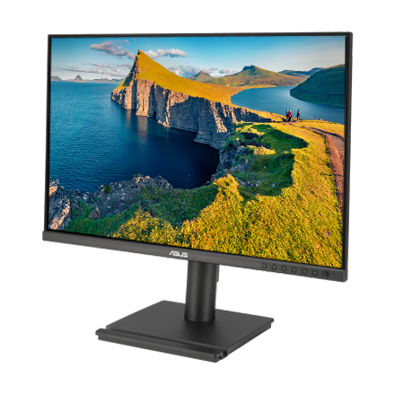 ASUS BE248CFN monitor can swivel 180° to the left and right