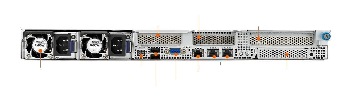 12 NVMe configuration on rear panel