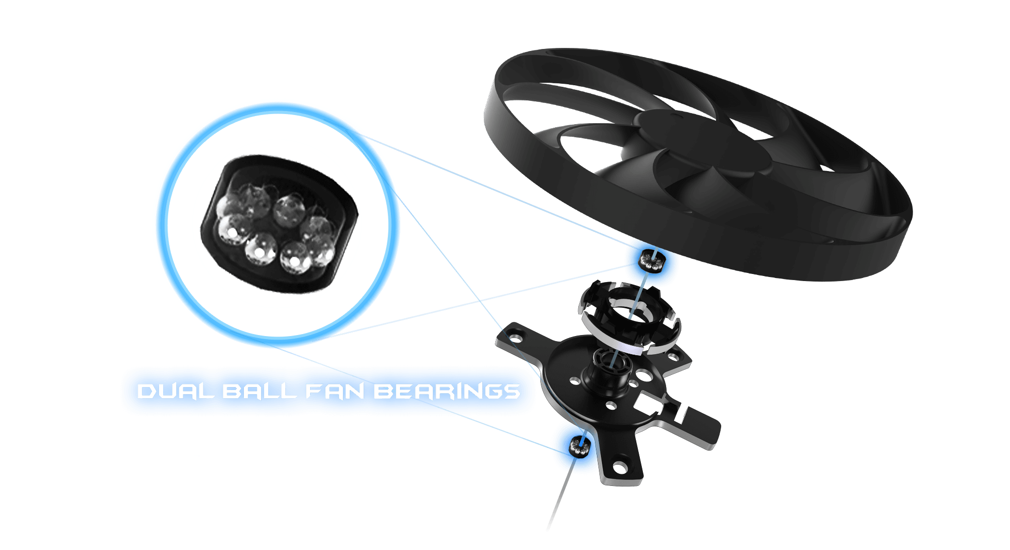 Prime RTX 4070 SUPER dual ball fan bearings