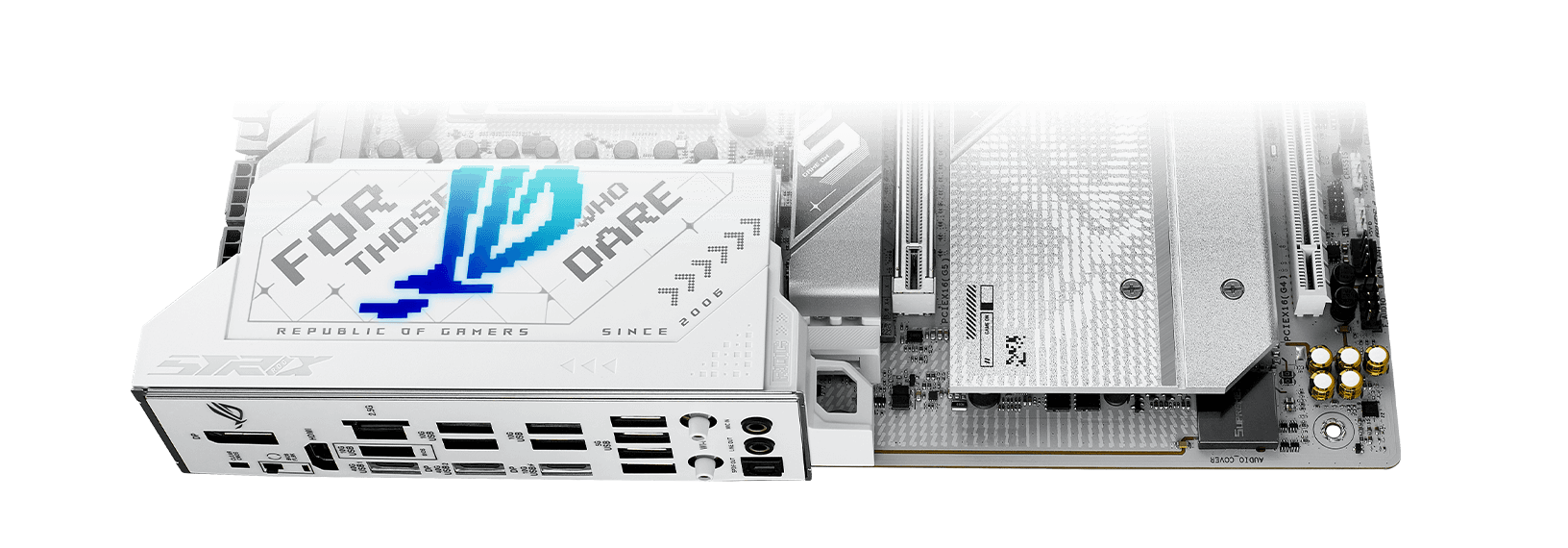 The Strix X870-A  motherboard features SupremeFX audio.