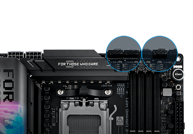 Strix X870E-E fan header locations