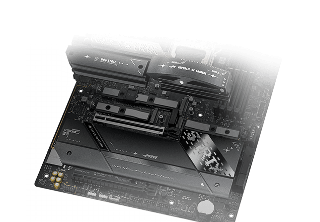 Strix X870E-E M.2 heatsinks and backplate layout