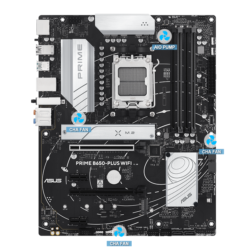 Prime motherboard with 4-Pin PWM/DC Fan image