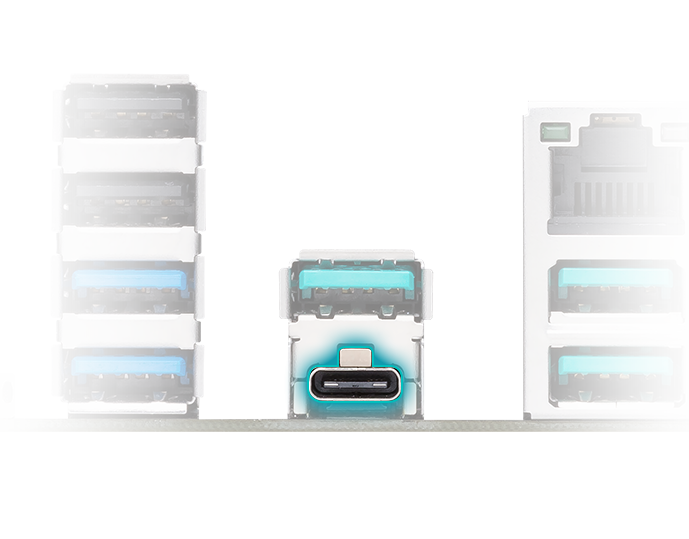 The PRIME B650-PLUS WIFI motherboard features USB 10Gbps Type-C®