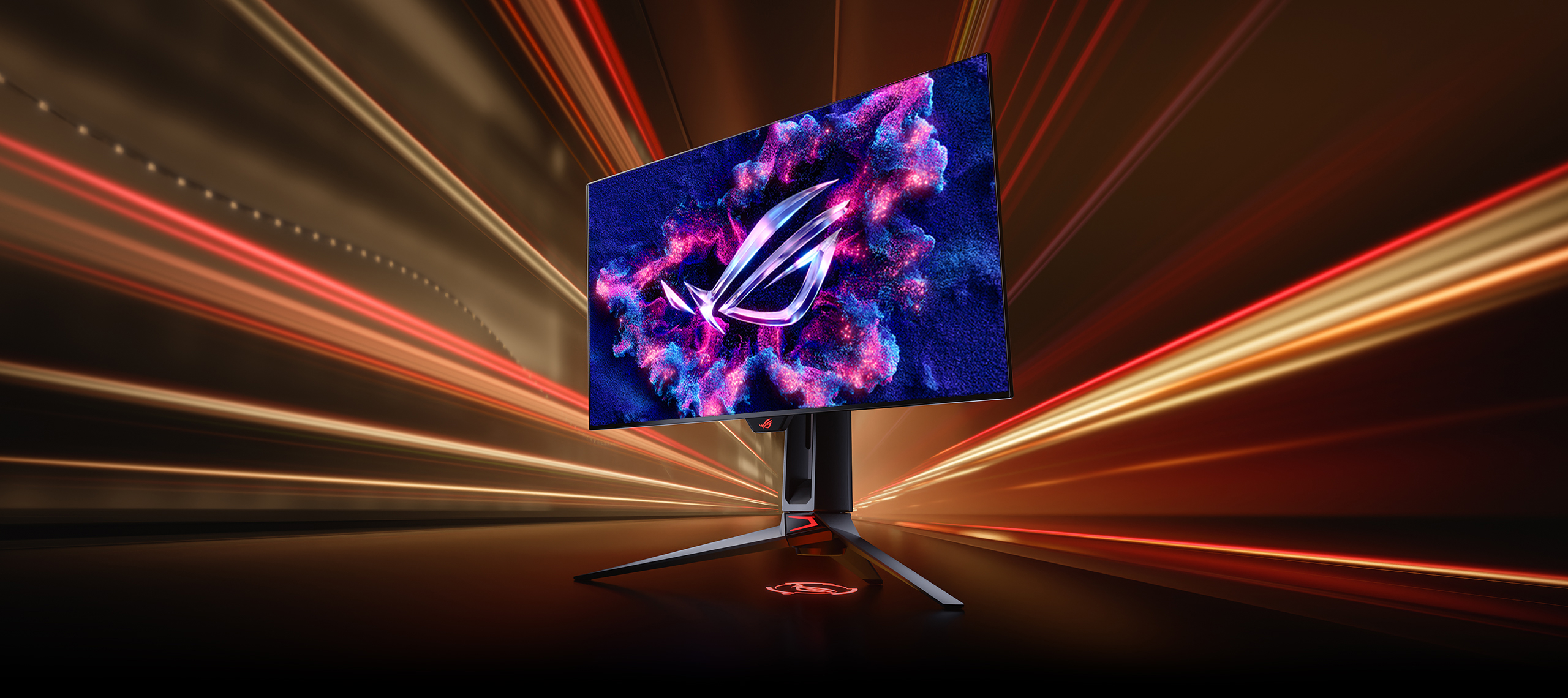 An image of ROG SWIFT OLED PG32UCDP with the OLED logo