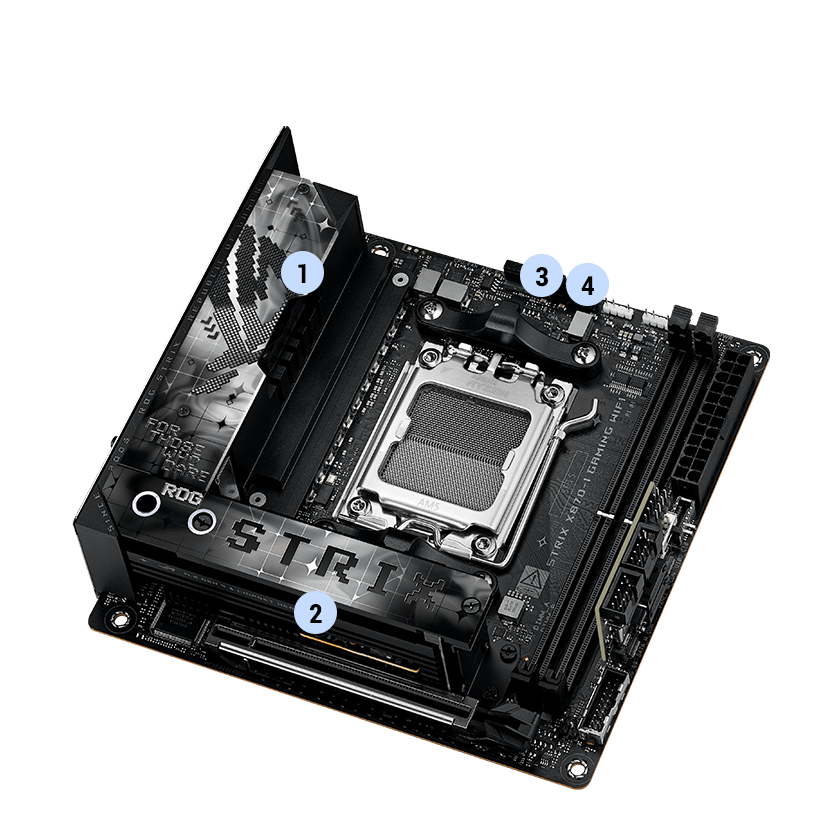 Strix X870-I cooling specifications