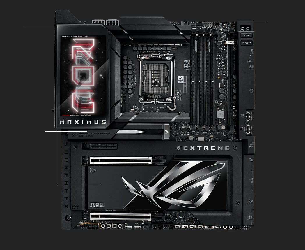 Cooling specs of the ROG Maximus Z890 Extreme