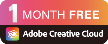 חבילת Adobe לחודש אחד